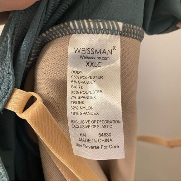 Weissman Dance Costume sage green sequin appliqué Saint Honesty 13413 XXLC - Picture 9 of 12